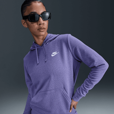 パーカー・フーディ Nike SS25 CLUB FLEECE HOODIE (HJ1816 664) CJ1611_White_Black.jpg?v=